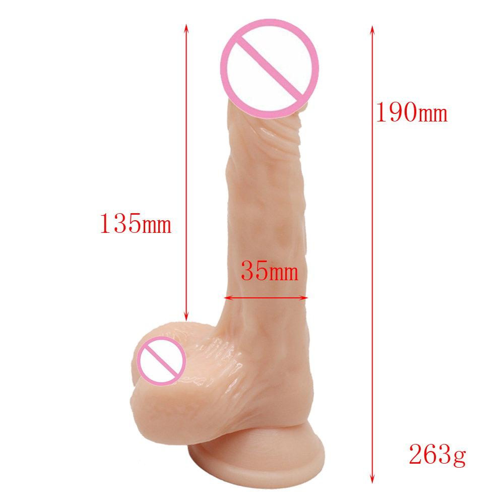 7.5lnch Sex Toys Dildo Realistic Silicone Dildo, Safety Material for Clitoral Vagina and Anal Stimulation with Strong Suction Cups, Sex Adult Toys for Women and Couple