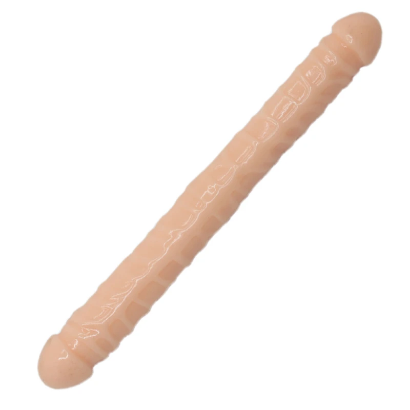 Realistic black double Dildo -13.3 inches in length and 1.4 inches in diameter - Large anal Dildo, suitable for women, men, and lesbians - Soft and flexible adult sex toy