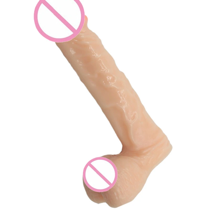 12" Realistic Thick Dildo, Powerful Suction Cup Dildo Huge Jelly Dildo Flexible Adult Sex Toy for Women, Black