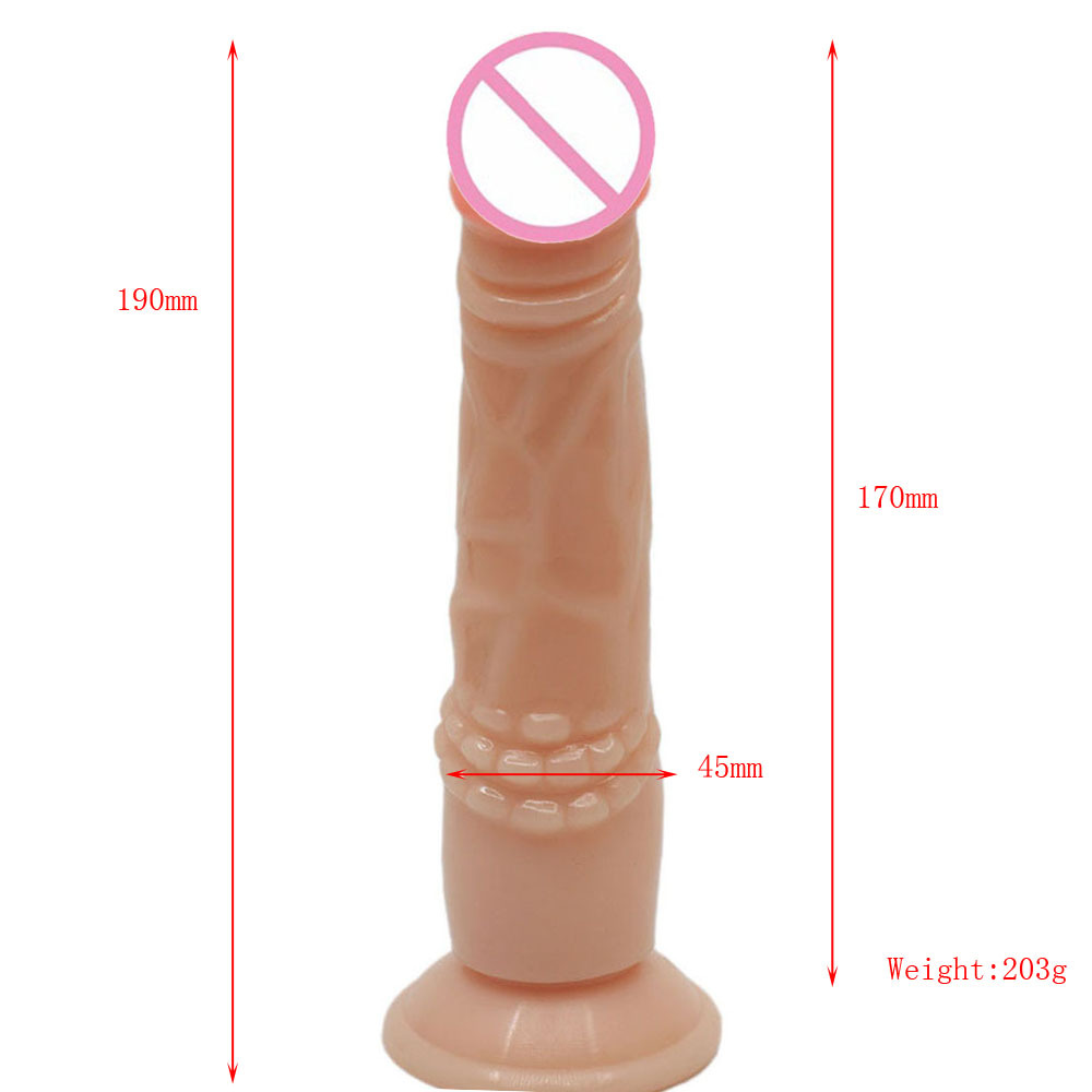 Pink Jelly Lifelike Realistic Dildo Silicone Adult Sex Toys for Women, 9 Inch Body-Safe Material Huge Dildo with Strong Suction Cup, Curved Shaft and Balls for G-spot, Vaginal and Anal Play