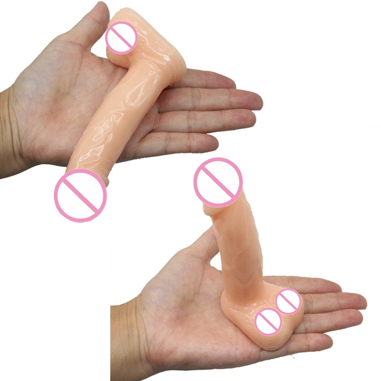 25mm Sex Toy for Women 7 Inch Realistic Silicone Dildo,Body-Safe Material Strong Suction Cup Ultra Soft Lifelike Thick Anal Dildo for Men G spot Stimulator with Curved Shaft and Balls Throat Trainer