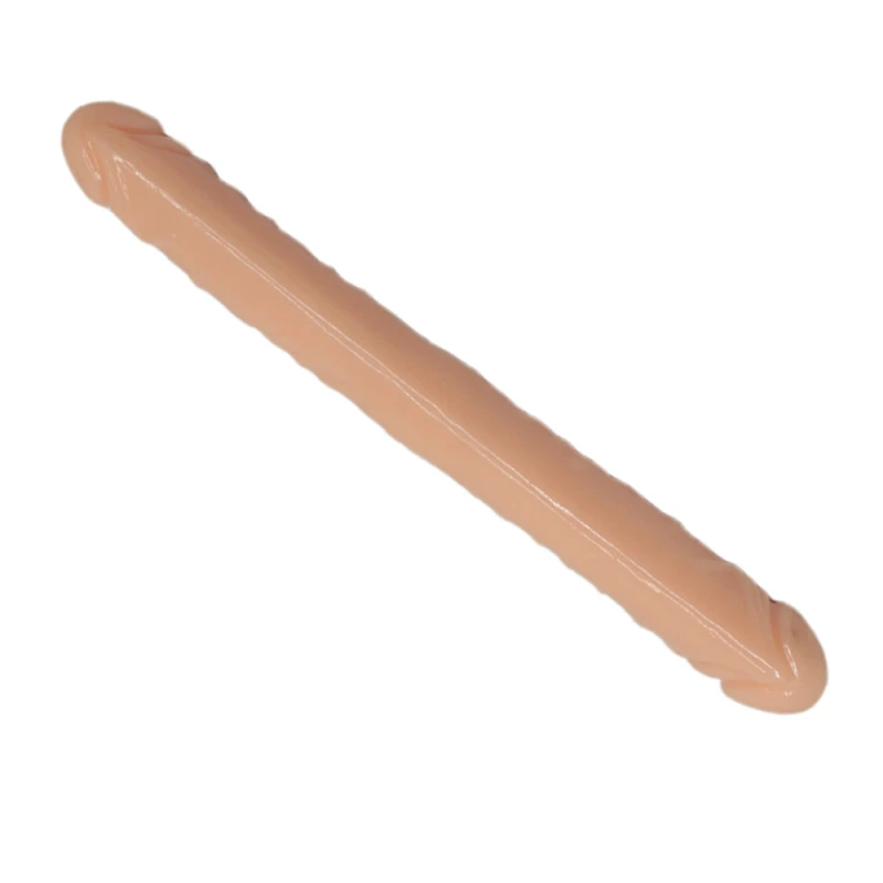 Realistic black double Dildo -13.3 inches in length and 1.4 inches in diameter - Large anal Dildo, suitable for women, men, and lesbians - Soft and flexible adult sex toy