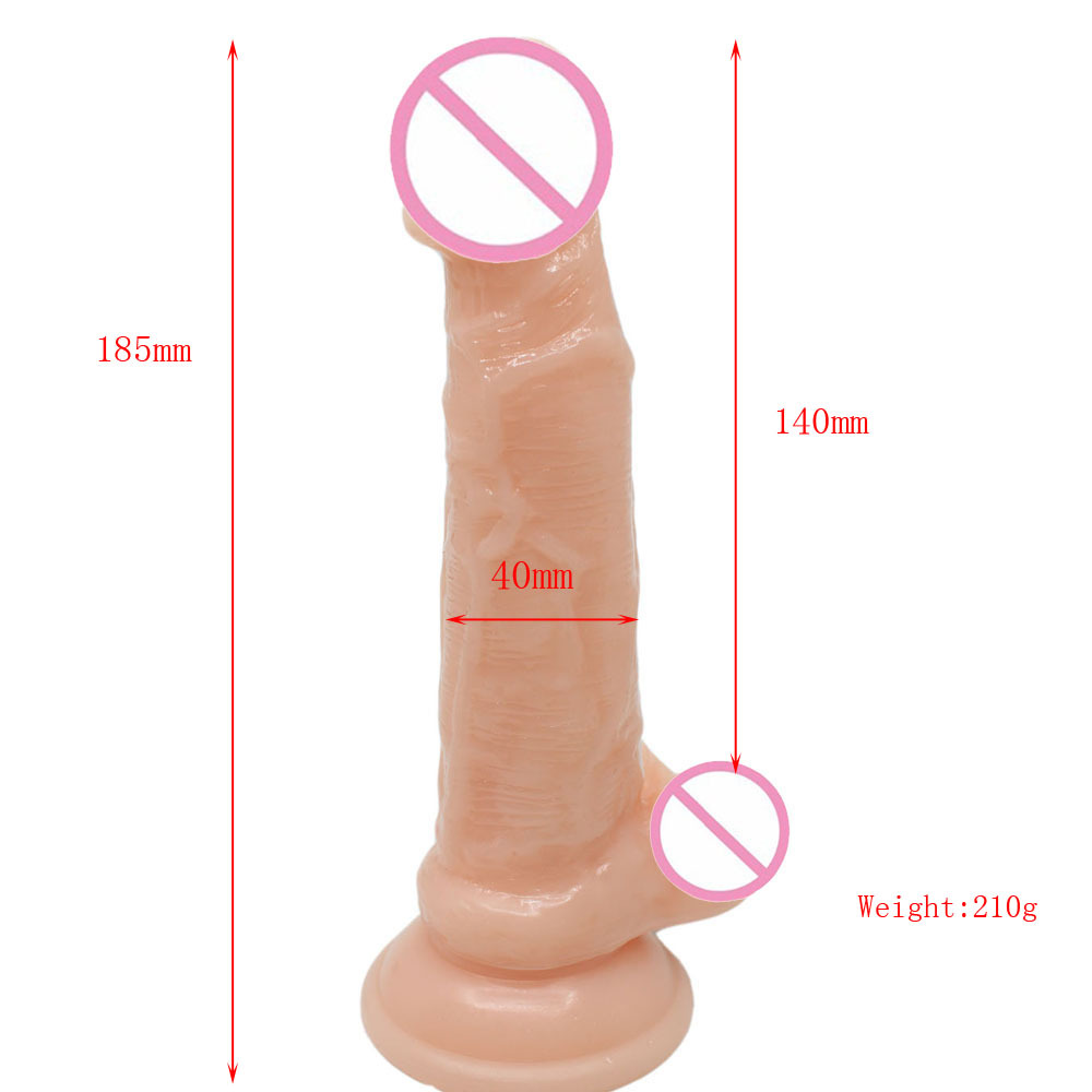 Thick Dildo Adult Sex Toy - 7 Inch Silicone Realistic Dildos with Body-Safe Material & Powerful Suction Cup Dildo for Hand Free Play - SeYouYou Women Sex Toys for Beginner & Couples Anal Dildo for Men