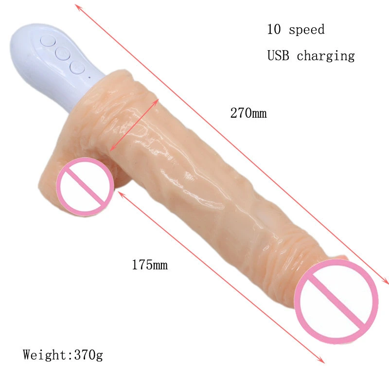 Heating USB charging Vibrator for Woman 10 speed Can bend Soft huge dildo Penis G Spot Vagina anus Masturbator Sex Toy for adult