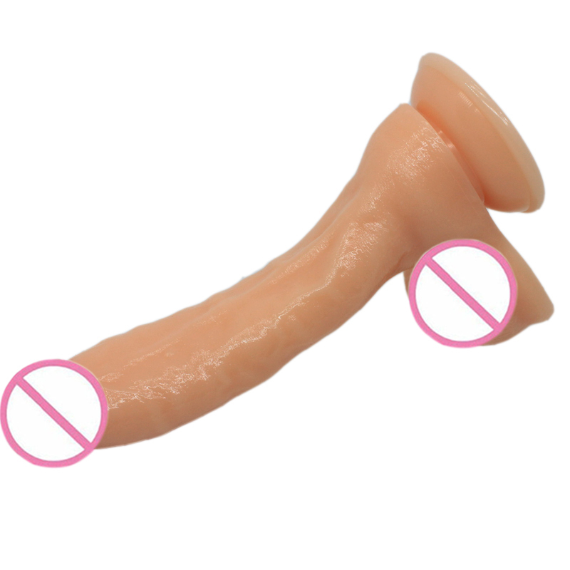 Dildos suction cup Dildo 8.5 "G-point curved Dildo, Boefous strap up Dildo adult toy, console, anal Dildo sex toy, hands-free beginner thick long Dildo for women