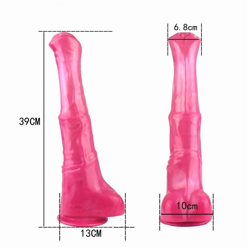 Horse Dildo, Silicone Huge Animal Dildos Realistic Texture with Thick Knot Dildo Big Anal Pulg Sex Toys Suitable for Adult Female Male Couples