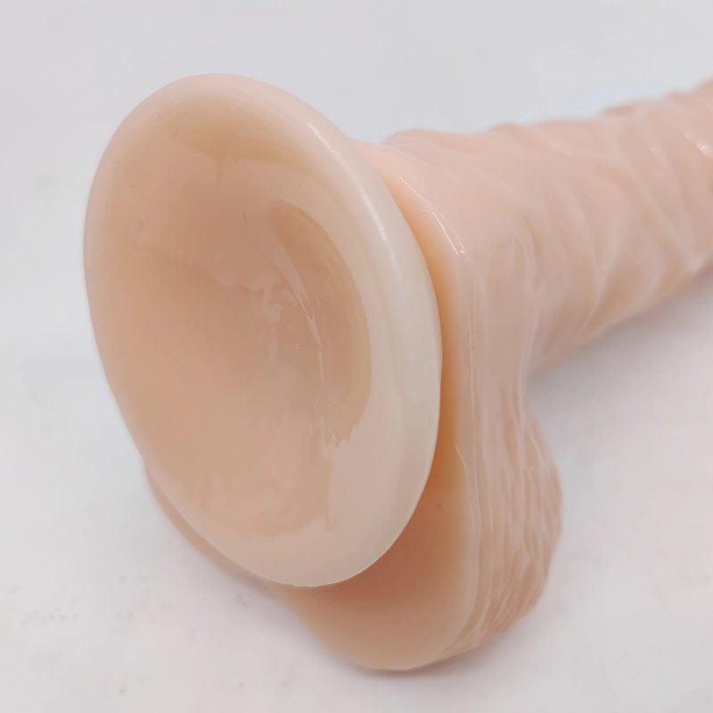 Ultra Realistic Dual Density Silicone Dildo for Beginner, Balls-Free G Spot Dildo Suction Cup Dildo with Textured Head & Bendable Shaft for Female Masturbation Adult Sex Toy