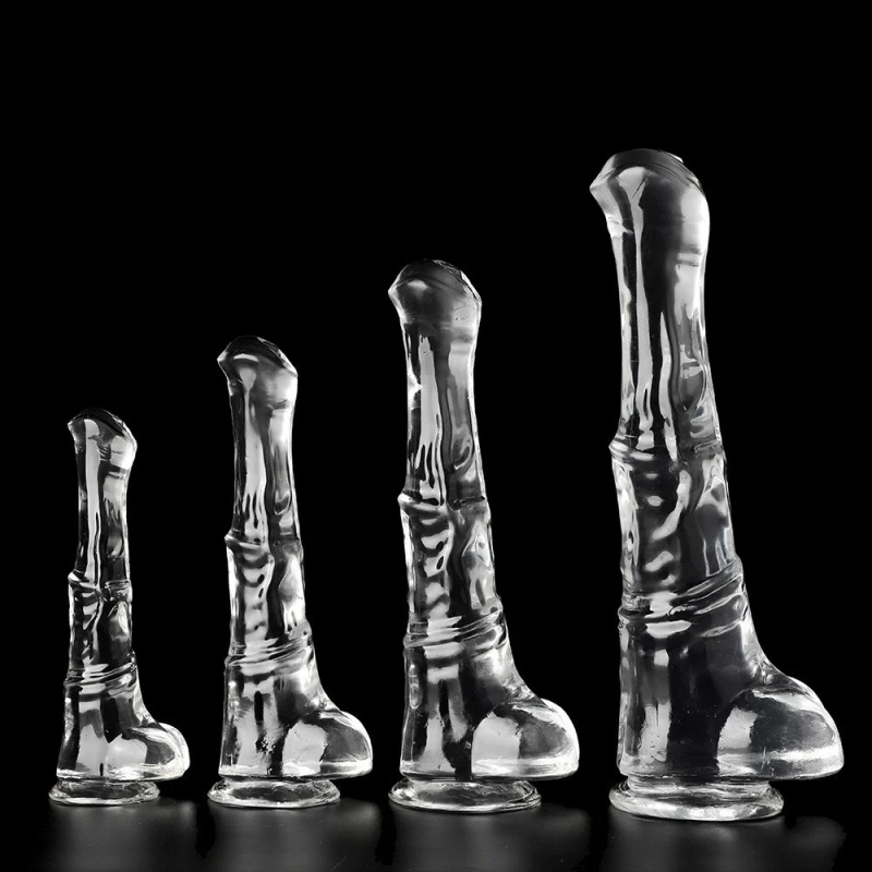 Horse Dildo, Silicone Huge Animal Dildos Realistic Texture with Thick Knot Dildo Big Anal Pulg Sex Toys Suitable for Adult Female Male Couples