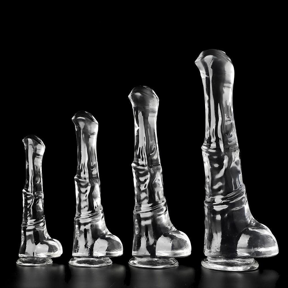 Horse Dildo, Silicone Huge Animal Dildos Realistic Texture with Thick Knot Dildo Big Anal Pulg Sex Toys Suitable for Adult Female Male Couples