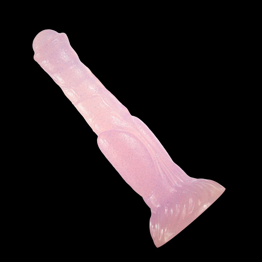 Super soft Luminous Animal Penis Dog Dildo Adult Sex Toys For Woman Monster Dick Suction Cup Anal Toy Male Female Masturbation