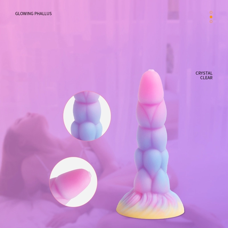 9" Monster Dildo Fantasy Knot Dildo, Huge Dragon Dildo Glow in The Dark, Horse Dildo Thick Animal Dildo for Anal play, Soft Silicone Dildo Butt Plug with Strong Suction Cup, Adult Toys for Women & Men
