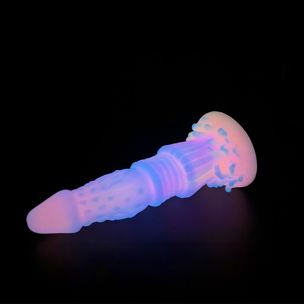Luminous Dildo Anal Sex Toys for Women Men Colourful Glowing Dildos Huge Dragon Monster Dildo Butt Plug Adult Toys