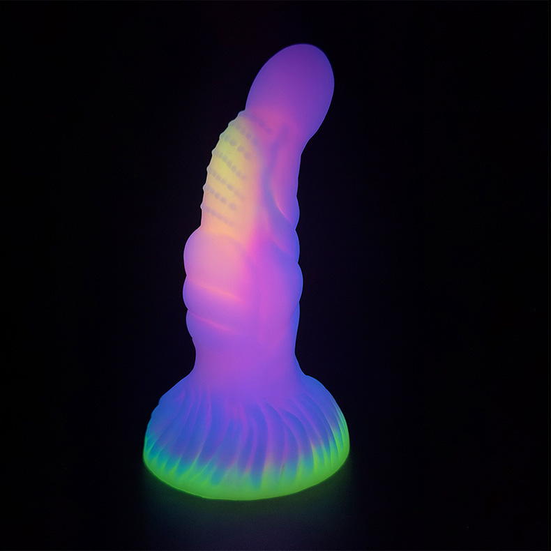 Luminous Dildo Anal Sex Toys for Women Men Colourful Glowing Dildos Huge Dragon Monster Dildo Butt Plug Adult Toys