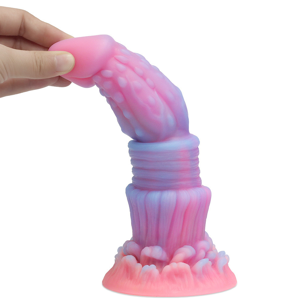 Luminous Dildo Anal Sex Toys for Women Men Colourful Glowing Dildos Huge Dragon Monster Dildo Butt Plug Adult Toys