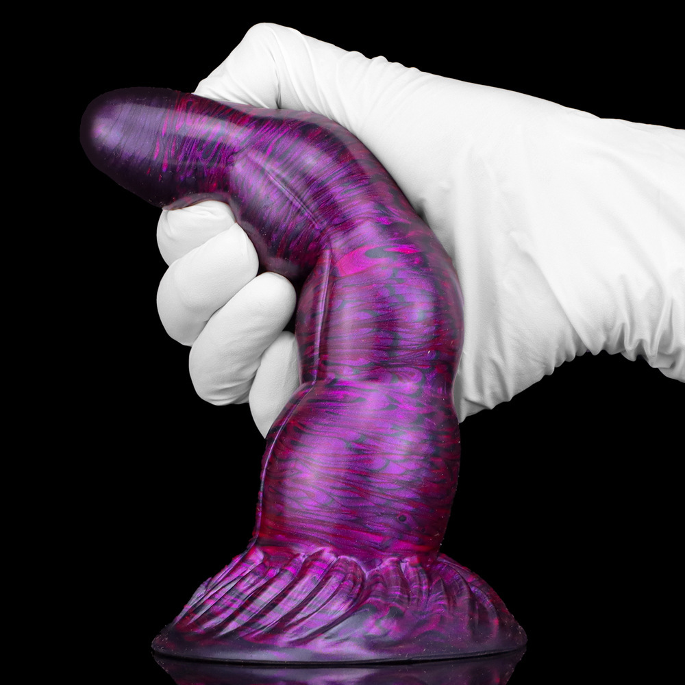 Silicone Anal Dildo with Suction Cup, Soft Fantasy Dildo Adult Sex Toys with Thick Girth Unikorn Look, 8.5 inch Huge Dildos for Women Men,