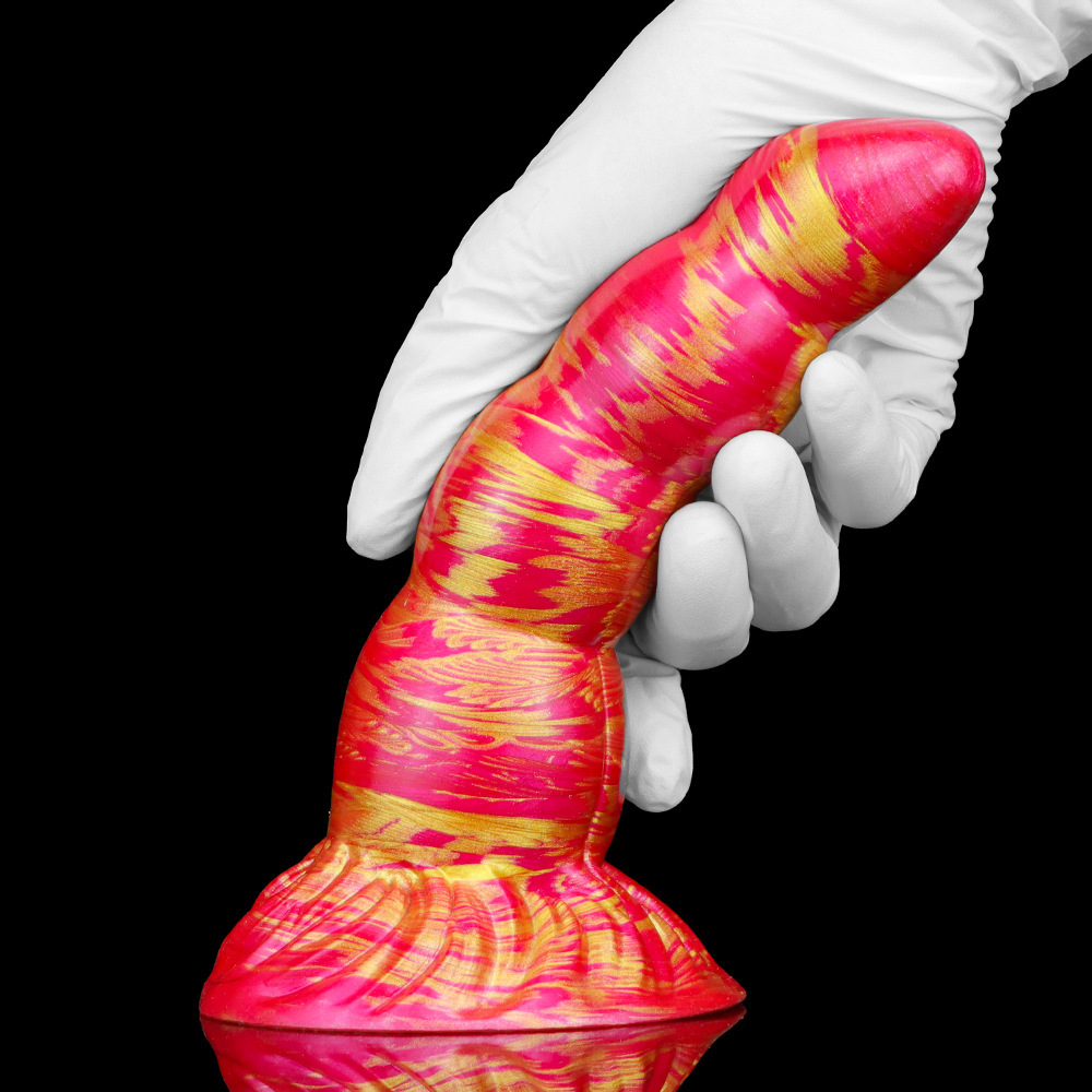 Silicone Anal Dildo with Suction Cup, Soft Fantasy Dildo Adult Sex Toys with Thick Girth Unikorn Look, 8.5 inch Huge Dildos for Women Men,