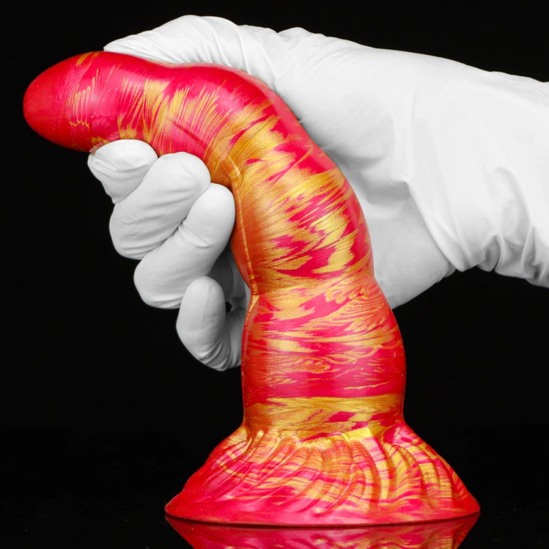 Silicone Anal Dildo with Suction Cup, Soft Fantasy Dildo Adult Sex Toys with Thick Girth Unikorn Look, 8.5 inch Huge Dildos for Women Men,