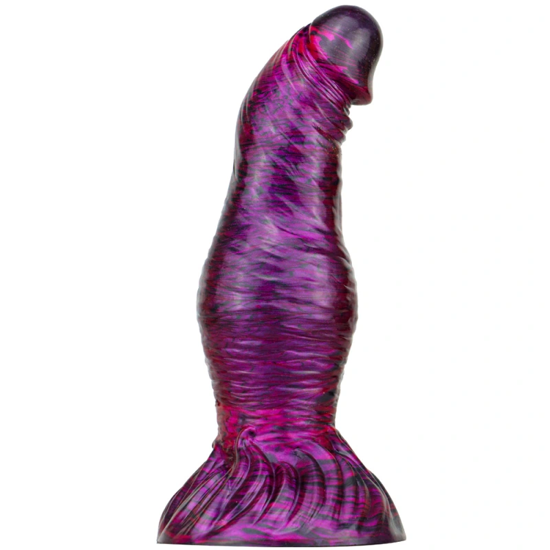 Black Monster Dildo, 10.8'' Huge Realistic Dragon Dildos with Strong Suction Cups Flexible Liquid Silicone Knotted Adult Sex Toy