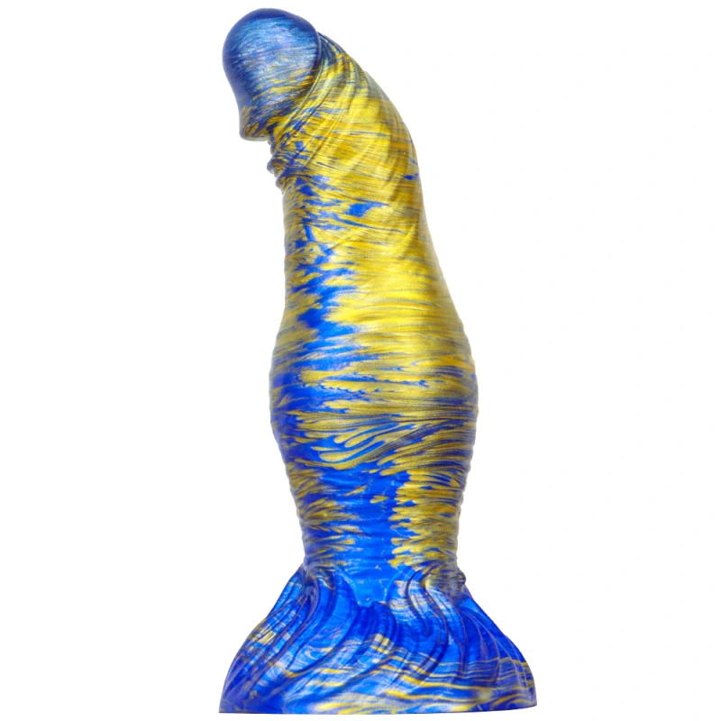 Black Monster Dildo, 10.8'' Huge Realistic Dragon Dildos with Strong Suction Cups Flexible Liquid Silicone Knotted Adult Sex Toy