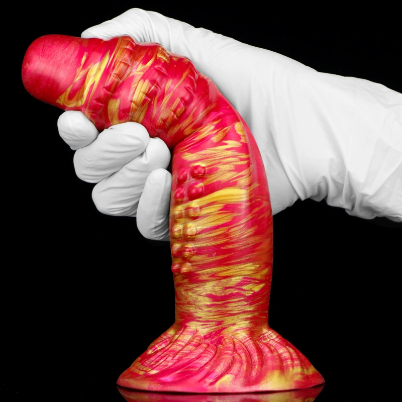 8.7in Monster Dildo with Knot, Silicone Alien Dildo Fantasy Toy Horse Dildo, Dragon Dildo with Suction Cup, Huge Anal Sex Toy Dog Dildo Hands-Free Play
