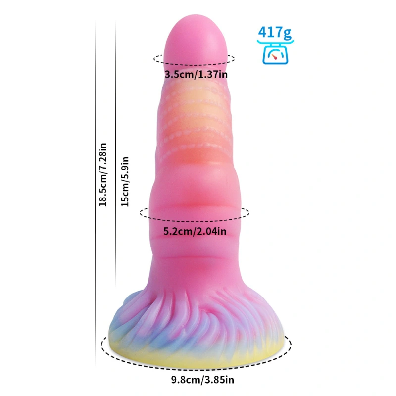 Huge Thick Big Monster Dildo Anal Sex Toys for Women Men Colourful Glowing Dildos Huge Dragon Monster Dildo Butt Plug Adult Toys