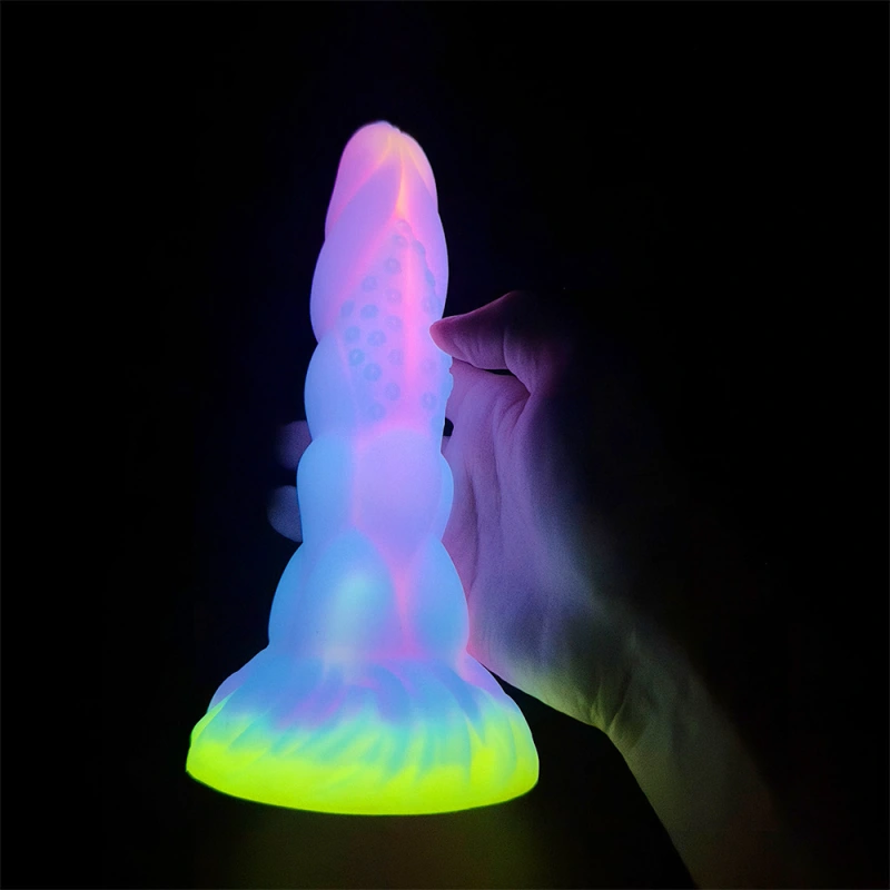 Huge Thick Big Monster Dildo Anal Sex Toys for Women Men Colourful Glowing Dildos Huge Dragon Monster Dildo Butt Plug Adult Toys