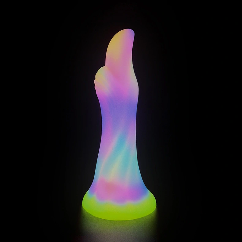 Dildos Shining Monster Penis Colorful Butt Stuffed Soft Dildo and Sucker Female Male