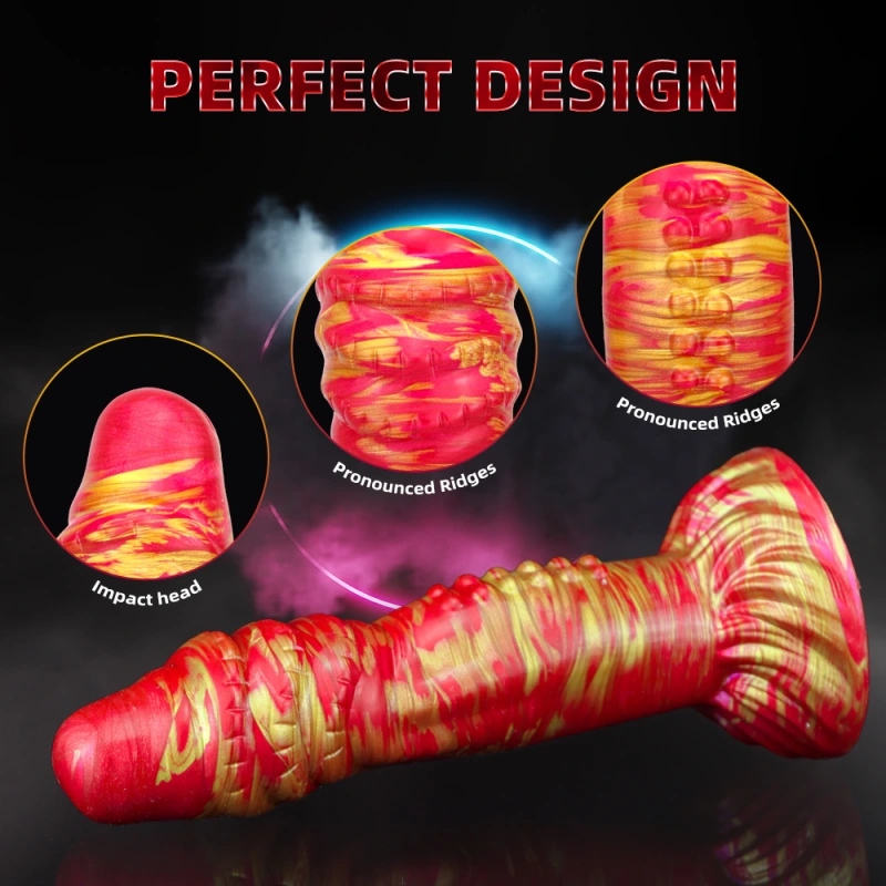 8.7in Monster Dildo with Knot, Silicone Alien Dildo Fantasy Toy Horse Dildo, Dragon Dildo with Suction Cup, Huge Anal Sex Toy Dog Dildo Hands-Free Play