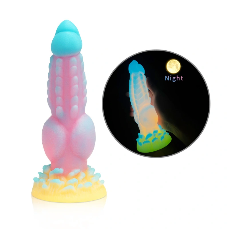 Huge Thick Big Monster Dildo Anal Sex Toys for Women Men Colourful Glowing Dildos Huge Dragon Monster Dildo Butt Plug Adult Toys