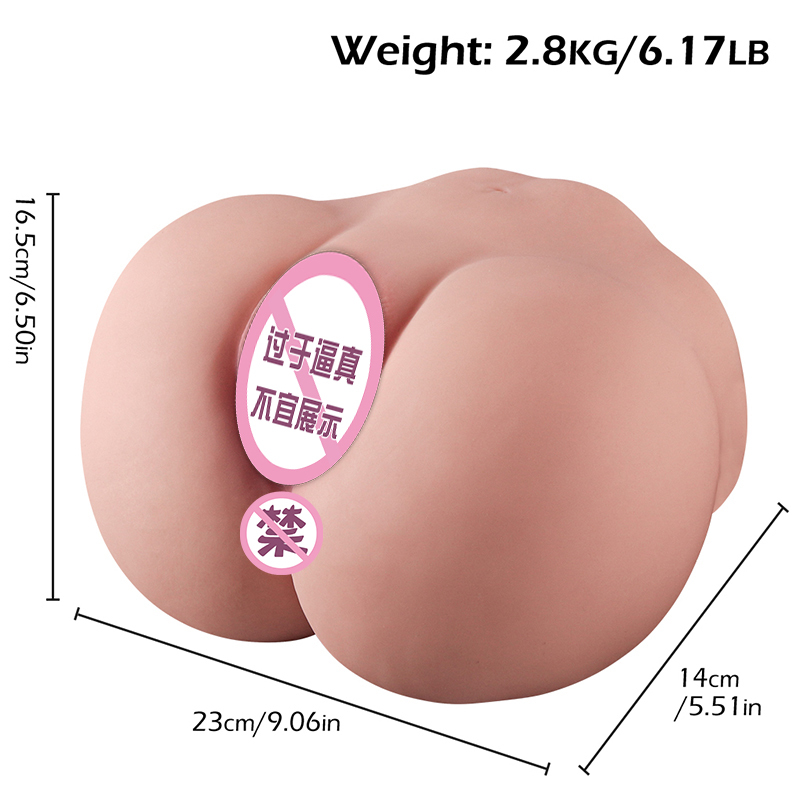 5.5LB Pussy Ass for Men - Male Masturbator Realistic Pocket Adult Sex Doll Hands Free Stroker 3D Lifelike Men's Toys Female Torso Hip with Vagina Anal Pleasure