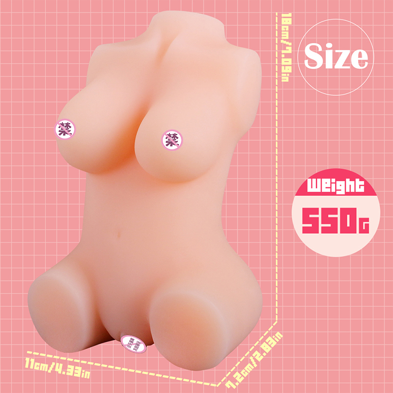 Sex Doll Male Masturbator with Boobs and Vagina, Small Love Doll Lifelike Pocket Pussy Adult Male Sex Toys for Men Masturbation Sex Stroker Female Sex Dolls