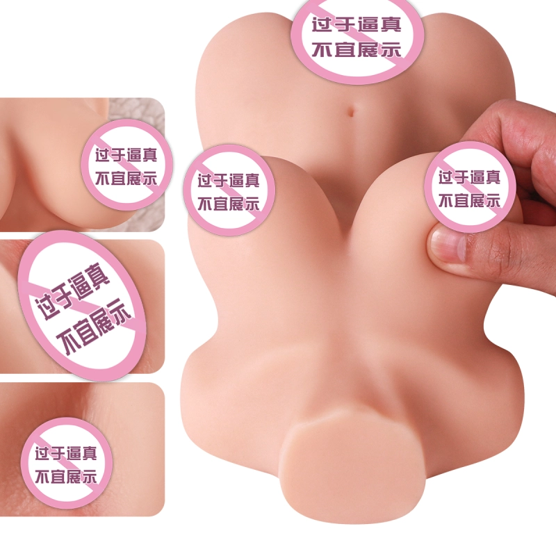 4.2lb Torso Sex Doll Selena, Male Sex Toy with Big Boobs and Ultra Soft Ass, Realistic 3D Textured Vaginal and Anal Tunnel Sex Dolls for Men, Male Masturbator Portable Sex Toy for Men