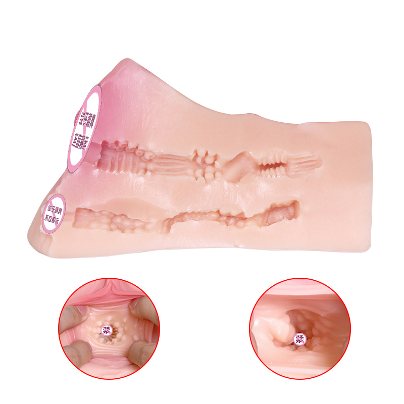 2 in 1 Pocket Pussy Male Masturbator with 3D Realistic Textured Vagina and Tight Ass for Men Masturbation, Portable Pussy Stroker with Drying Stick Pocket Pal Adult Sex Toys for Penis Massage Pleasure