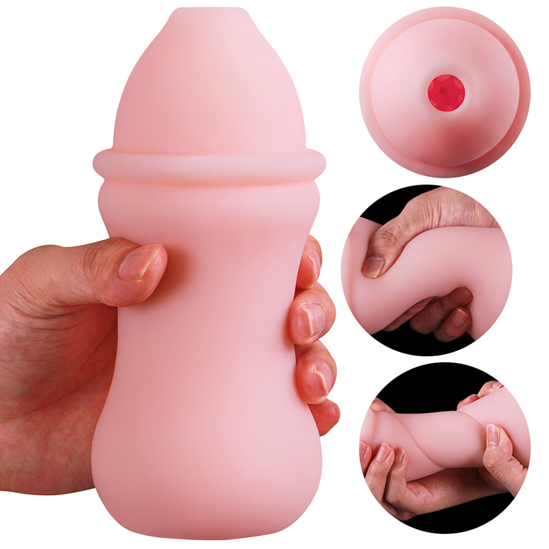 Masturbation Soft Stick Adult Sex Toy For Men Penis Pump Massage Silicone Delay Lasting Trainer Realistic Vagina Masturbator Cup
