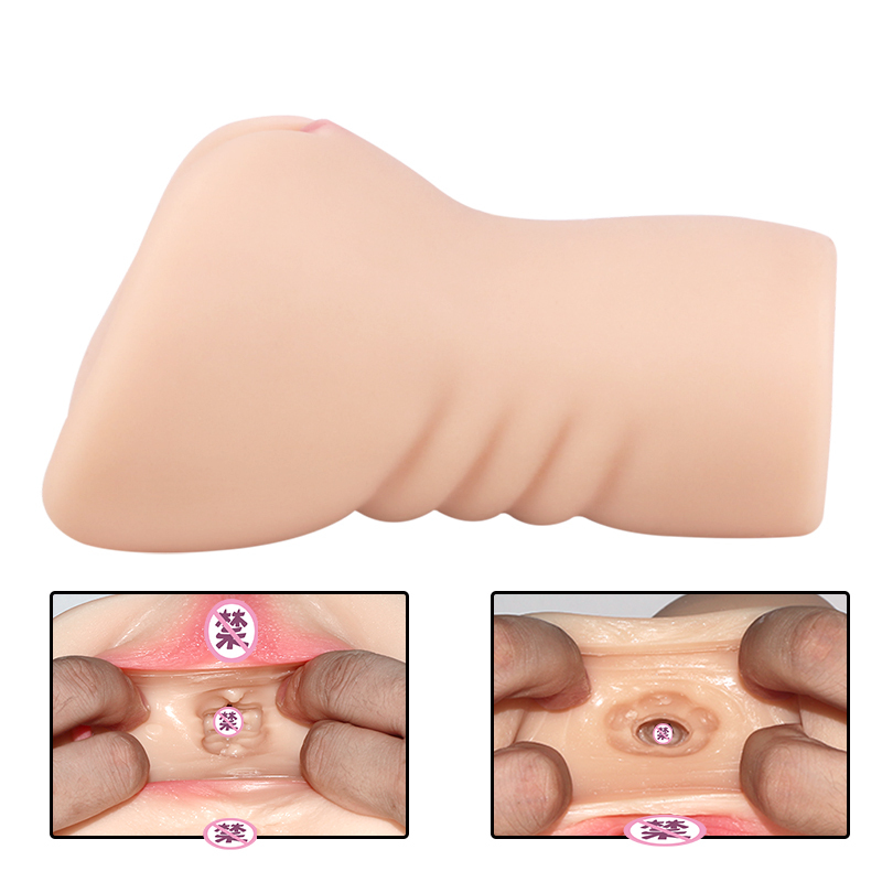 3 IN 1 Male Masturbator Silicone Vagina Real Pussy Open Mouth Teeth Realistic Sex Deep Sex Toys for Men Oral Masturbation Sextoy