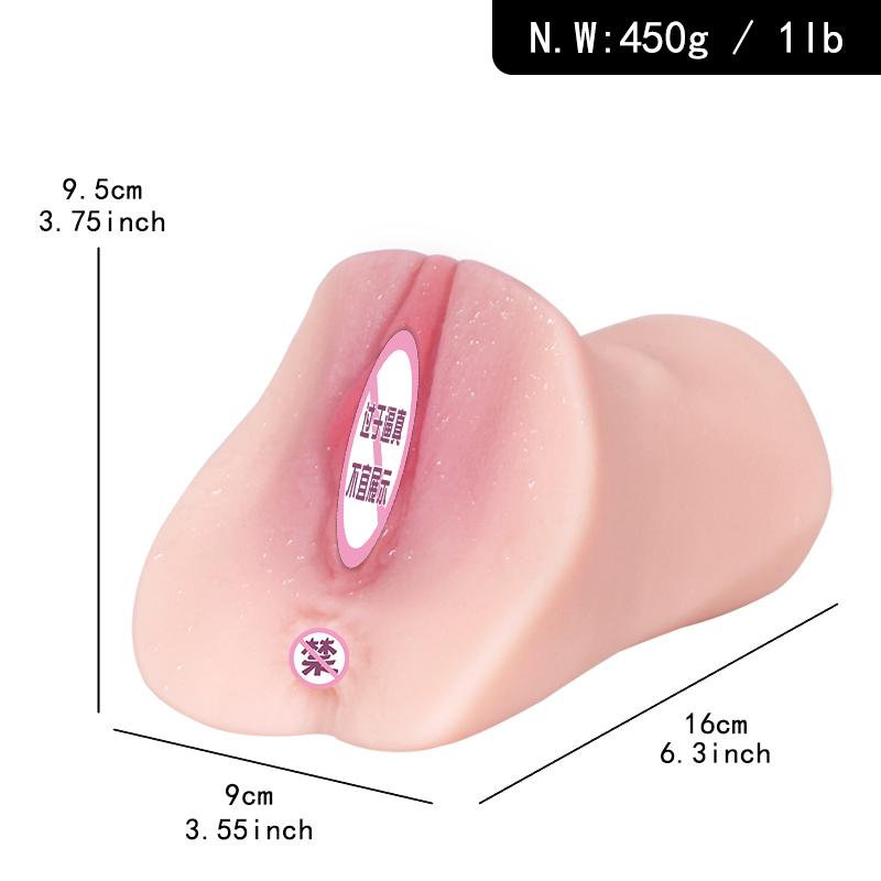 2 in 1 Pocket Pussy Male Masturbator with 3D Realistic Textured Vagina and Tight Ass for Men Masturbation, Portable Pussy Stroker with Drying Stick Pocket Pal Adult Sex Toys for Penis Massage Pleasure