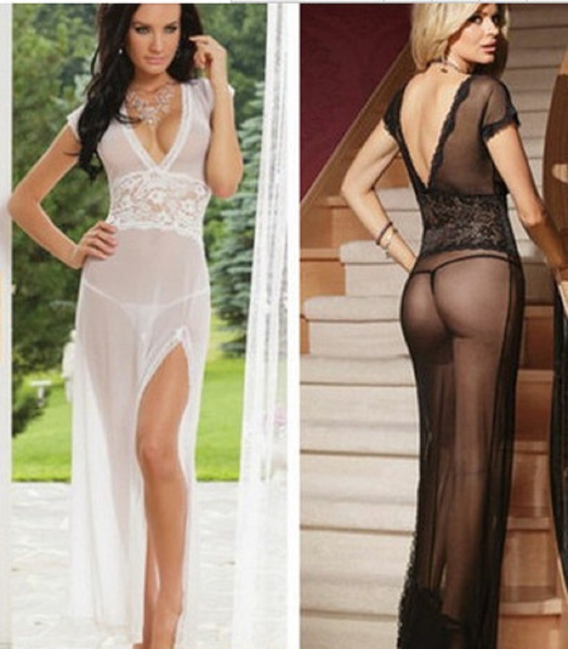 Sexy Deep V Neck Sheer Striped Bodysuit Adjustable Lace Up Soft Fabric Vertical Stripes Bodysuits Women Tie Lingerie