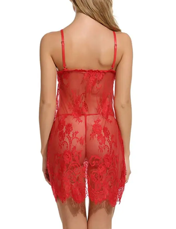 Free size transparent lace tulle erotic lingerie sexy women