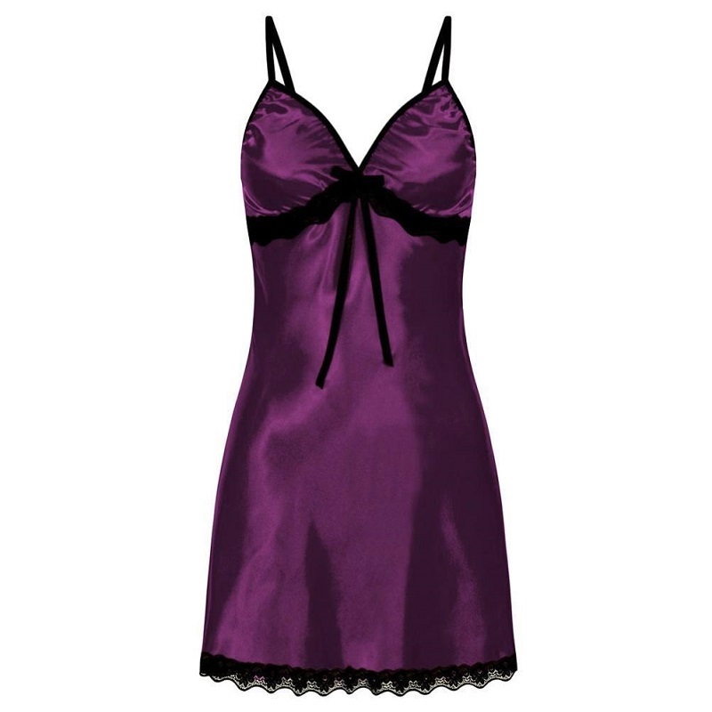 Black Lace Us Size Negligee Chemise for Women See Through Eyelash Lingerie Sexy Sheer Floral Nightgown Robe Negligee