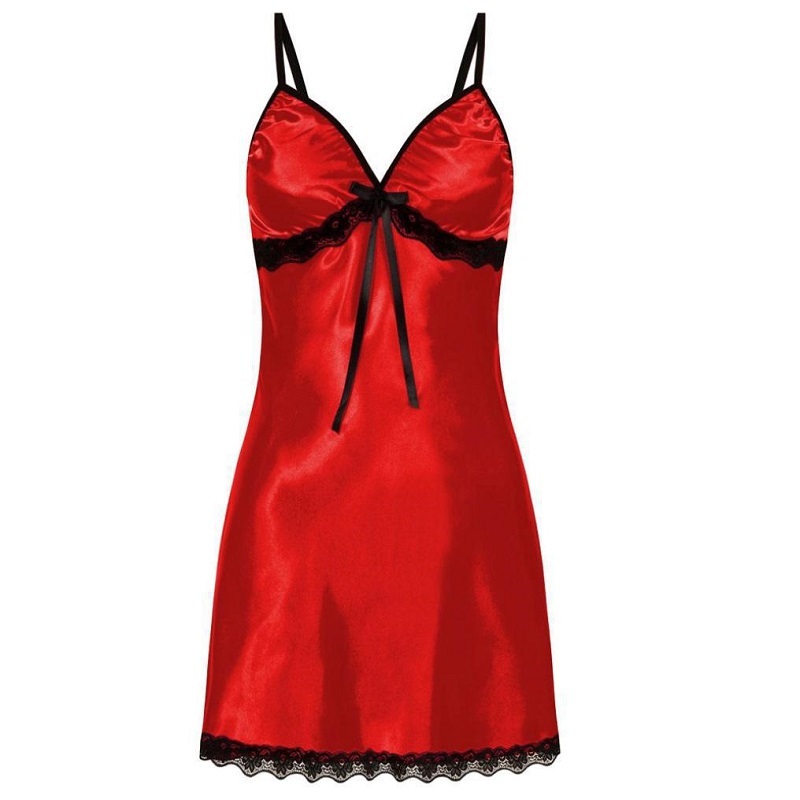 Black Lace Us Size Negligee Chemise for Women See Through Eyelash Lingerie Sexy Sheer Floral Nightgown Robe Negligee