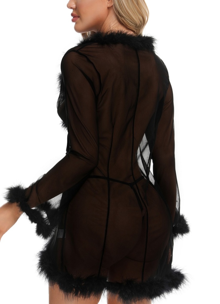 Transparent temptation Conjoined clothes temptation Sexy lingerie underwear