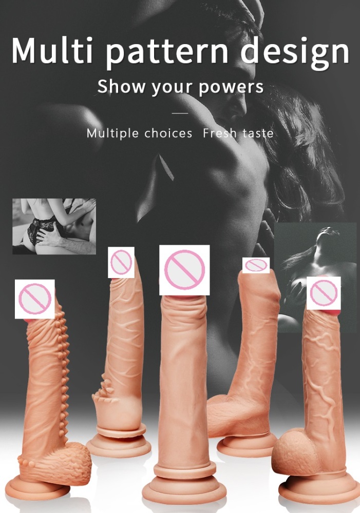 Realistic Dildos Adult Sex Toys for Hands-Free Play, G Spot Anal Dildo Sex Toy for Men Women Couples, Silicone Flexible Dildo with Strong Suction Base