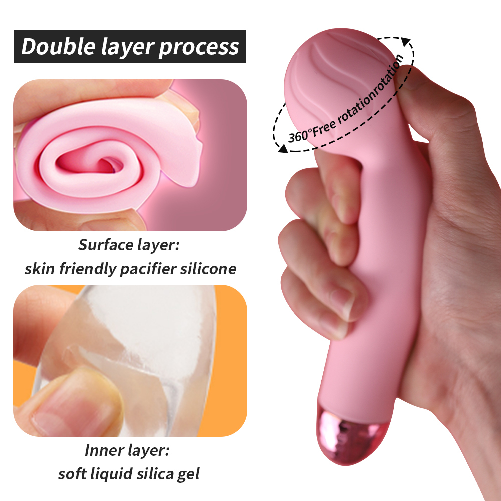 G Spot Vibrator Wand, Heating Function and Vibrating Ball for Clitoris, G-spot Stimulation, Waterproof Dildo Sex Toy with 7 Powerful Vibrations Dual Motor Stimulator for Women or Couple Fun
