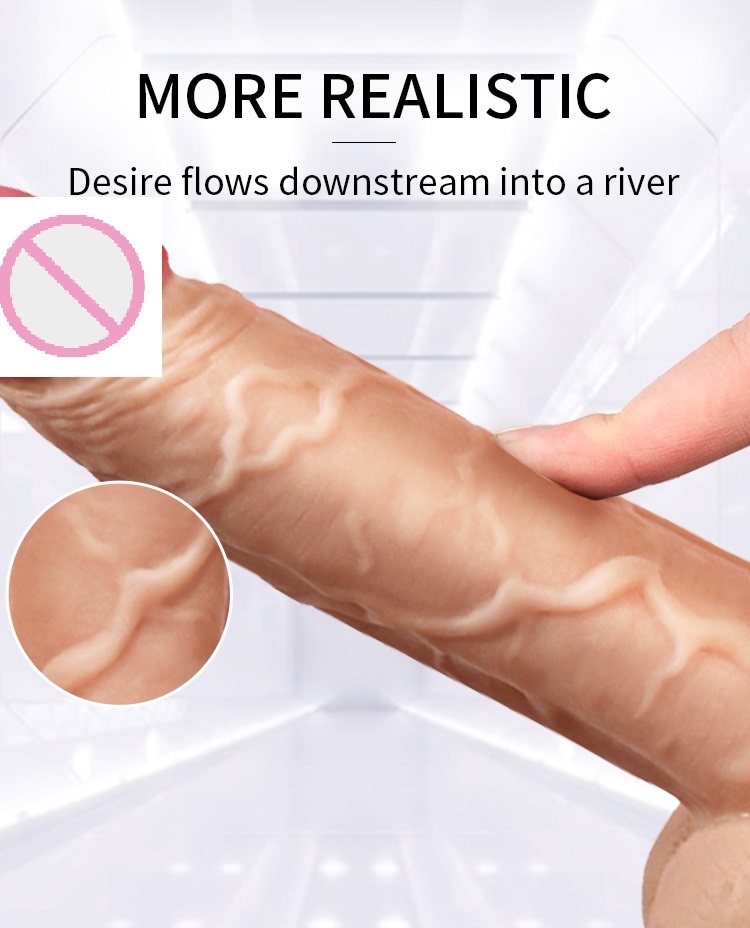Realistic Dildos Adult Sex Toys for Hands-Free Play, G Spot Anal Dildo Sex Toy for Men Women Couples, Silicone Flexible Dildo with Strong Suction Base
