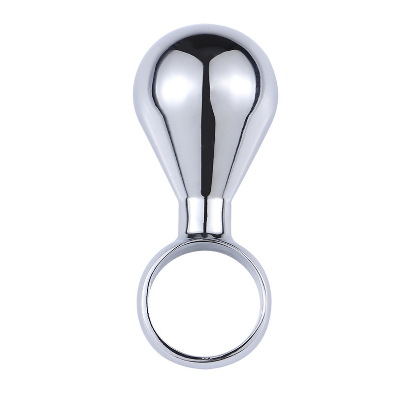 WAKEWAY Vagina Open G Spot Massager Pussy Plug Anus Dilator Anal Plug Pull Ring Anal Toys for Woman Butt Plug Butplug Metal