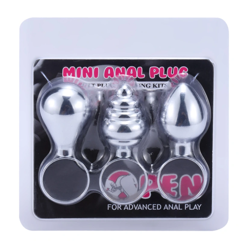 WAKEWAY Vagina Open G Spot Massager Pussy Plug Anus Dilator Anal Plug Pull Ring Anal Toys for Woman Butt Plug Butplug Metal