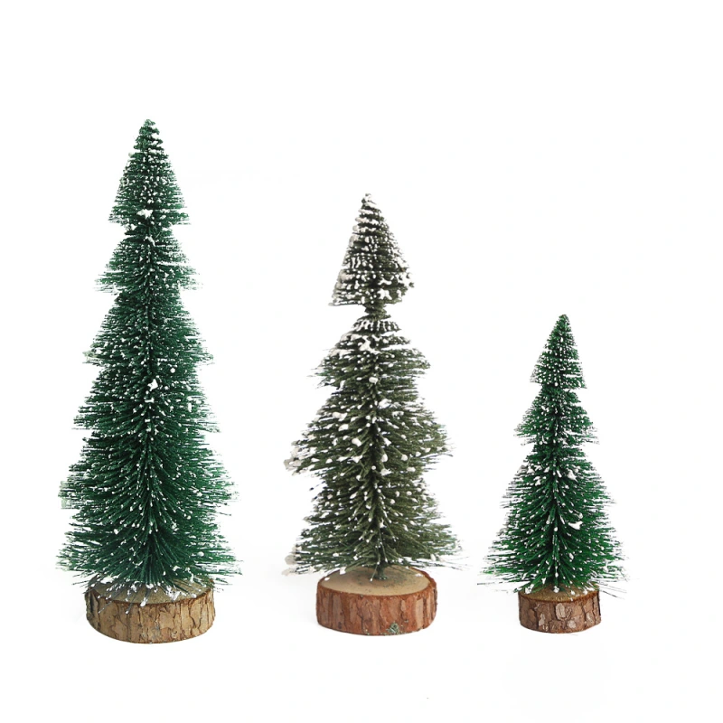 Christmas Decorations Mini Pine Christmas Tree Artificial Tabletop Decorations Festival Plastic Miniature Trees 2024 New Year Decorations for Xmas