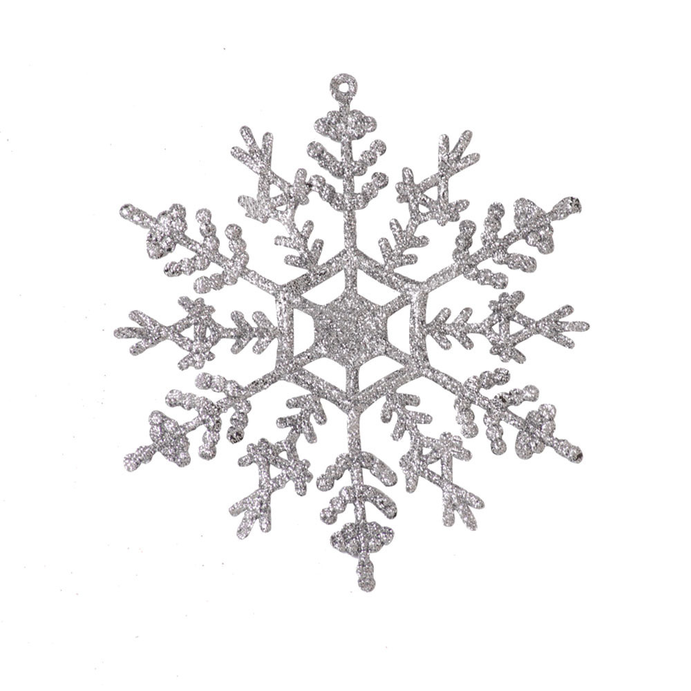 15pcs Christmas Gold Snowflake Ornaments Plastic Glitter Snow Flakes Ornaments for Winter Christmas Tree Decorations Size Varies Craft Snowflakes
