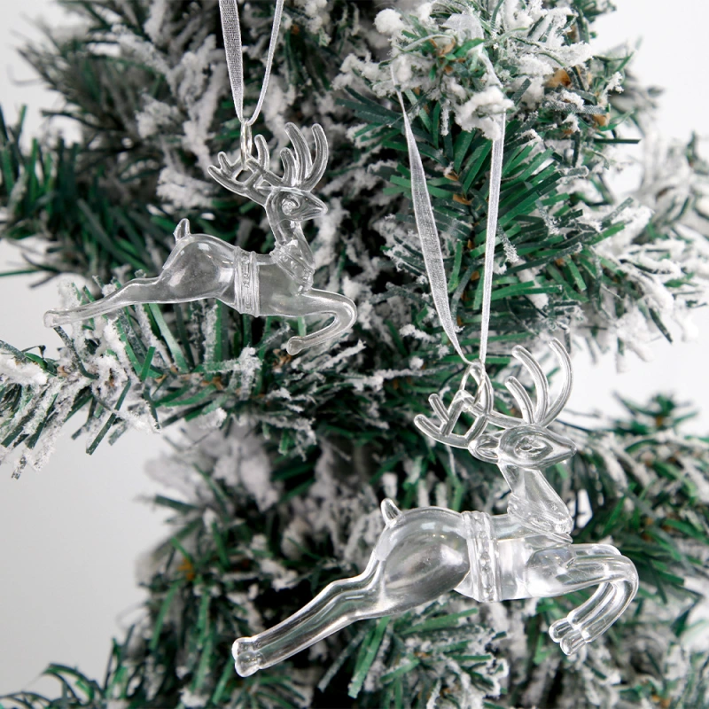 Christmas Ornaments Snowflakes Decorations - Hanging Acrylic Crystal Christmas Decorations Icicle Drop Crystal Decorations for Christmas Tree New Year Party