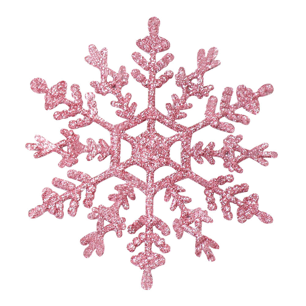 15pcs Christmas Gold Snowflake Ornaments Plastic Glitter Snow Flakes Ornaments for Winter Christmas Tree Decorations Size Varies Craft Snowflakes